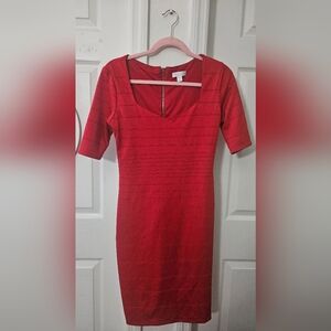 Bisou Bisou Red Mini Dress